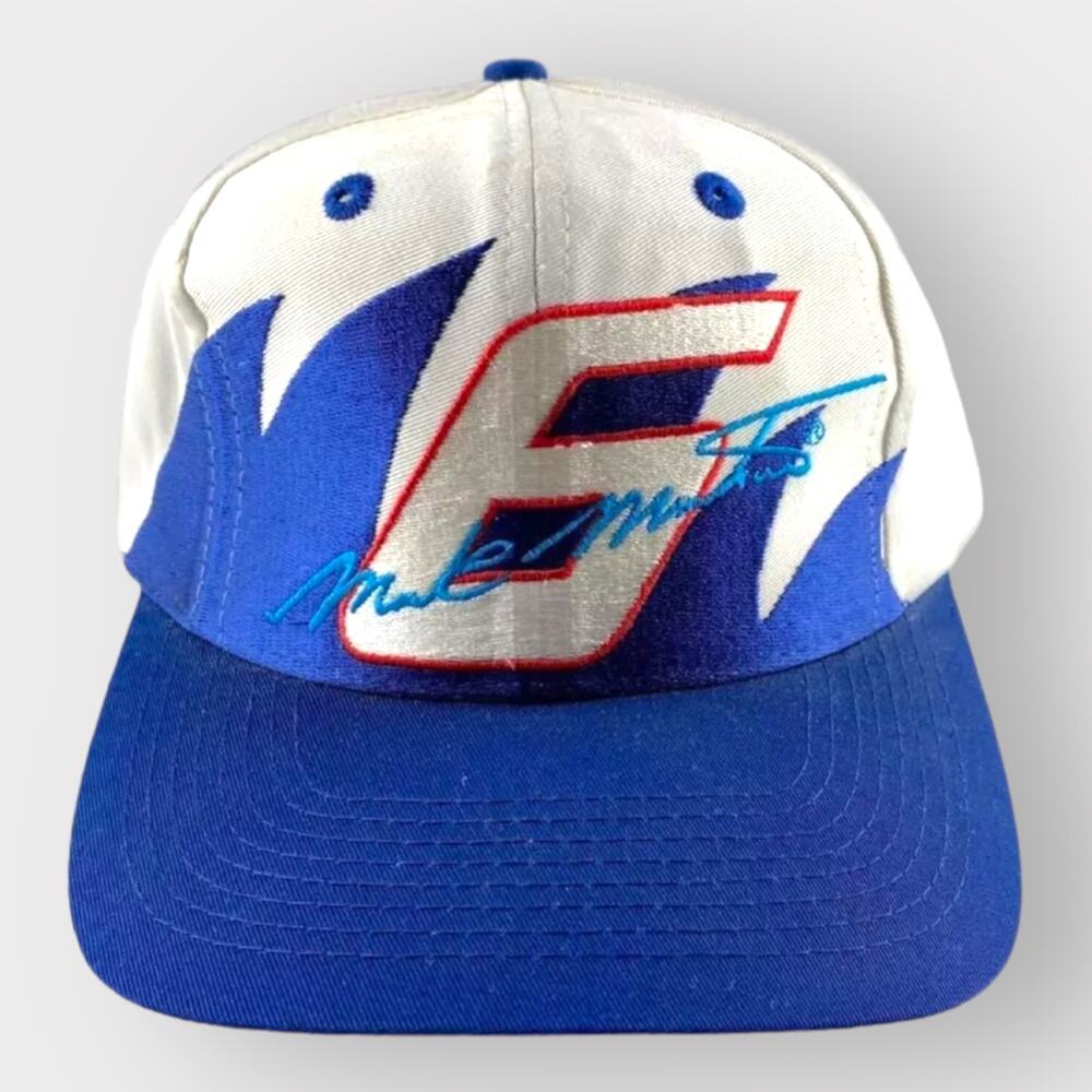 Vintage Mark Martin #6 Valvoline Logo Athletic Shark Tooth Snapback NASCAR